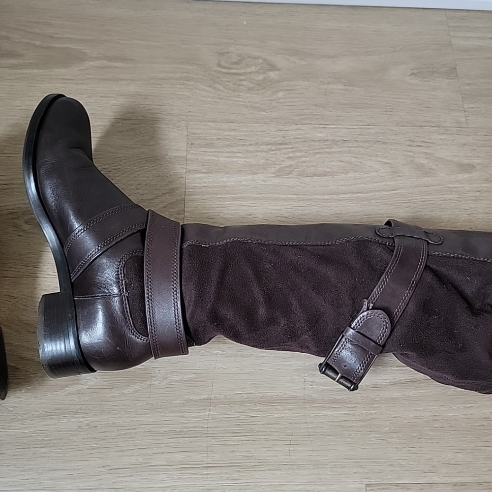 Cole Haan x Nike Air Riding Boots Brown 6.5 - Picture 6 of 12